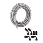 10/16/20FT 10AN CPE Fuel line Hose Braided Nylon Stainless Steel Oil Gas - Image 21