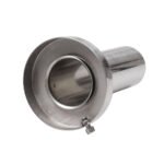 Universal 3.5" to 4.5" Round Steel Removable Catback Exhaust System Muffler Tip Silencer - Image 5