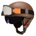 Retro German Motorcycle Half Helmet DOT Certified - I06 - Image 9