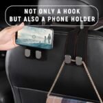 🔥LAST DAY SALE 50% OFF - 🚗Car Seat Back Alcantara Storage Hook - 💥Double Hook Holder for Convenient Storage - Image 3