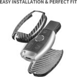T-carbon Carbon Fiber Key Fob Cover Fits for Benz A B C E S G M V Class - Image 3