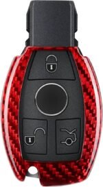 T-carbon Carbon Fiber Key Fob Cover Fits for Benz A B C E S G M V Class - Image 2
