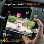 WOLFBOX G900Pro 12MP WiFi Touch Screen Rear View Mirror Dash Cam Smart Mirror RHD - Image 4