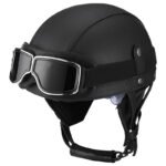 Retro German Motorcycle Half Helmet DOT Certified - I06 - Image 12
