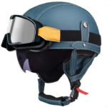 Retro German Motorcycle Half Helmet DOT Certified - I06 - Image 25