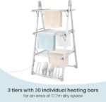 Multipurpose 3 Layer Electric Clothes Drying Rack (66cm) - Image 3