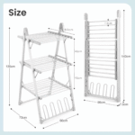 Multipurpose 3 Layer Electric Clothes Drying Rack (66cm) - Image 7