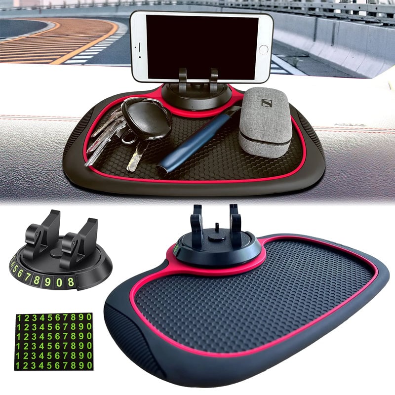 1dc6a26400f1291b136bce2c97e1b7b4d32c4536.jpeg Multifunction Car Anti-Slip Mat Auto Phone Holder - Image 1