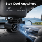 🌀Car Clip Fan with 360° Rotation & USB Rechargeable - Image 3