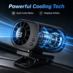 🌀Car Clip Fan with 360° Rotation & USB Rechargeable - Image 7