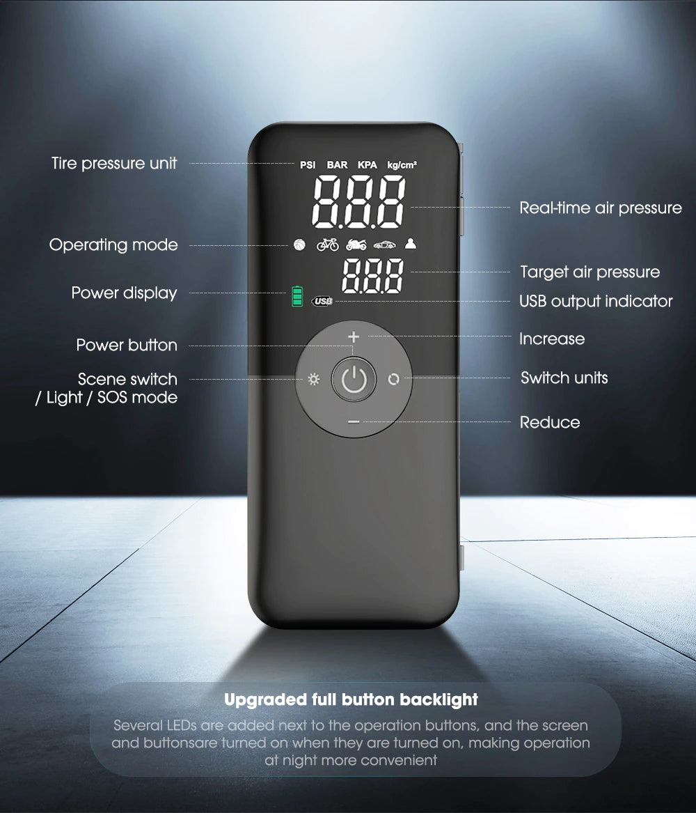 S07534075742e44e89e80f13cf0a0cd2dK.jpg Digital Air Pump Tire Inflatorجهاز نفخ الاطارات الاتوماتيكي - Image 1